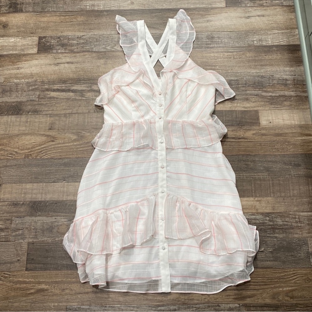 Adelyn Rae • ruffled button front dress Kentucky Derby